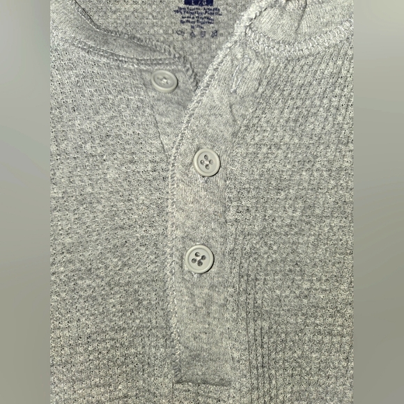 Fruit of the Loom Men's L Thermal Henley - Picture 4 of 9
